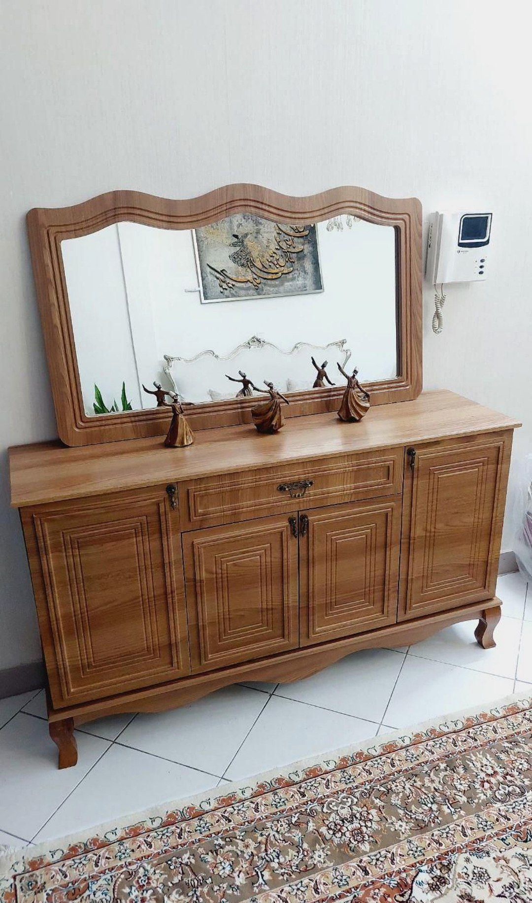 کنسول اینه چوب
